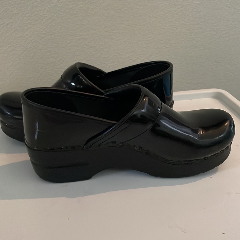 COPY - Patent leather Dansko's.